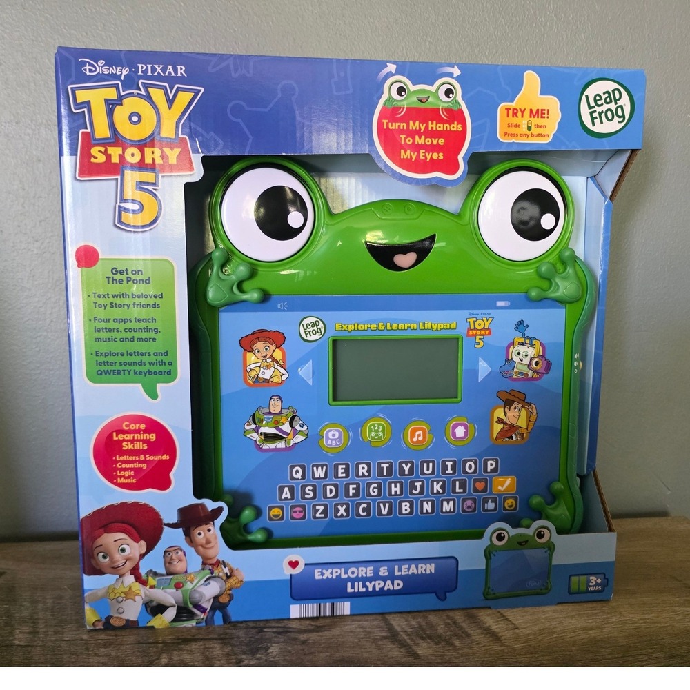LeapFrog Disney Toy Story 5 Explore & Learn Lilypad Educational Tablet Green NEW